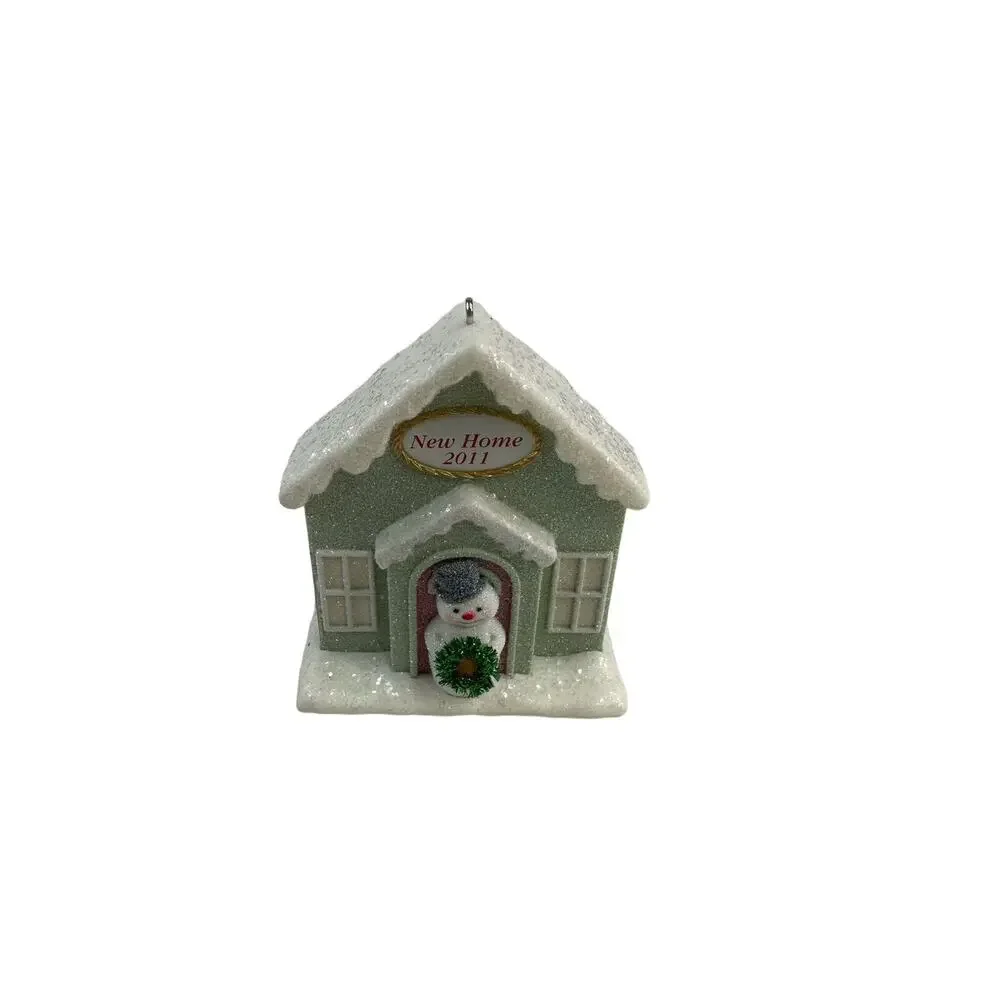 Hallmark 2011 New Home Ornament Cottage Snowman